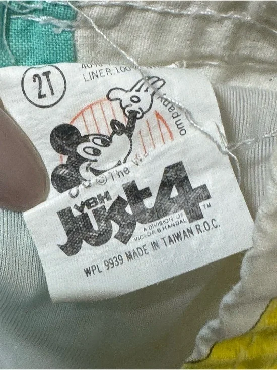 Vintage Walt Disney Mickey kids swim trunks boys baby toddler 2T - Picture 7 of 7